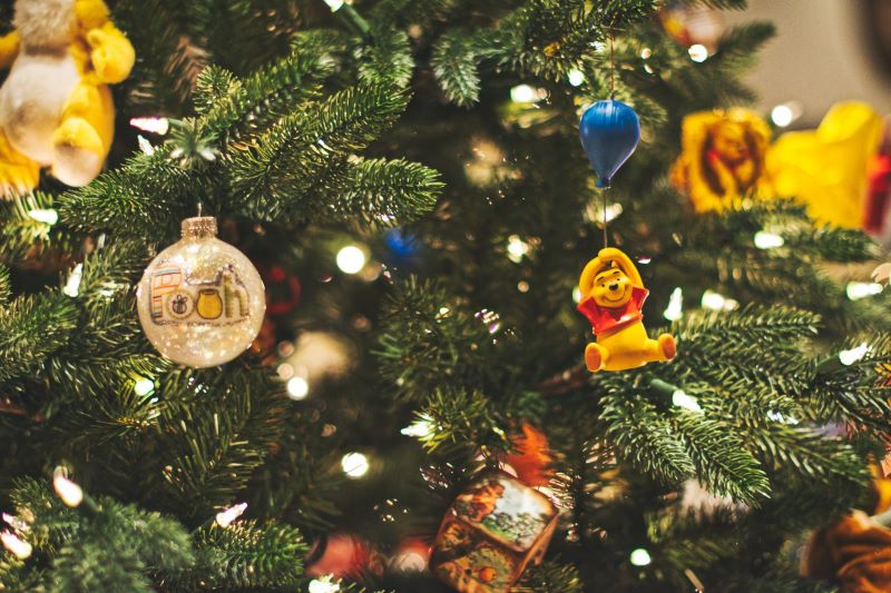 How to Create a Magical Christmas Wonderland with an Artificial Tree, Glass Ornaments, and Tree Skirt
